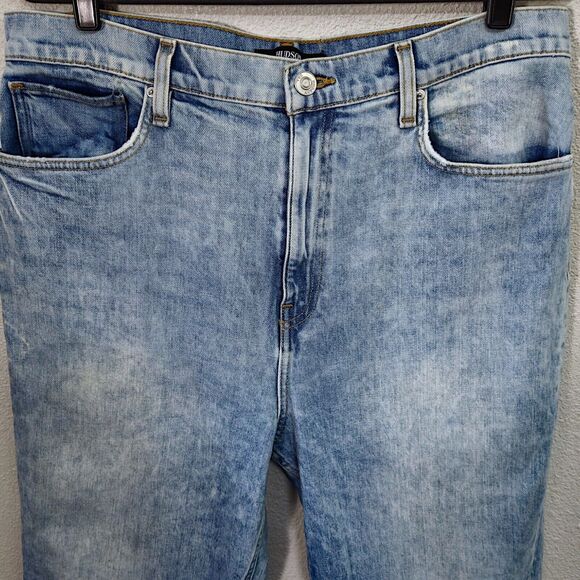Hudson Women’s Jeans Clean Girl Denim Light Vintage Wash High Rise Wide Leg 33 - Picture 8 of 14